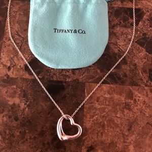 Tiffany & Co. Open Heart Pendant 22MM Necklace